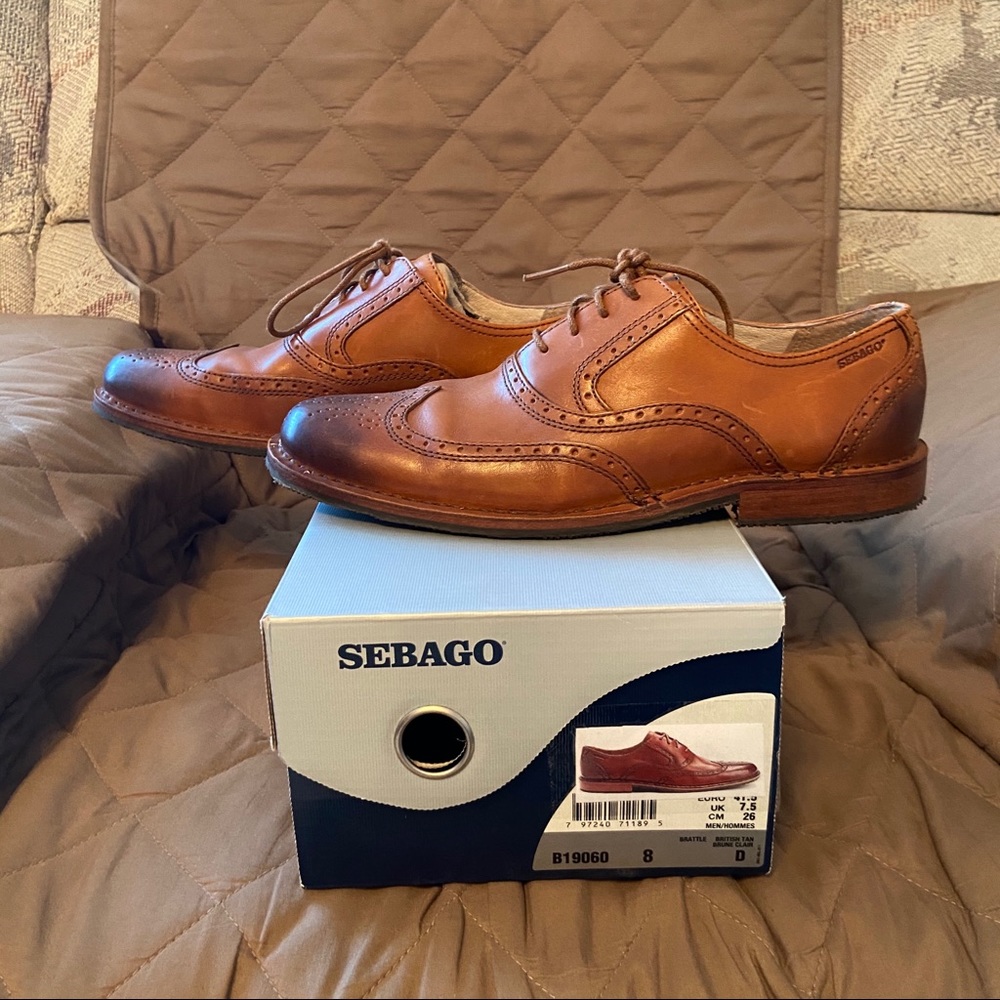 Sebago wingtip oxford shoes